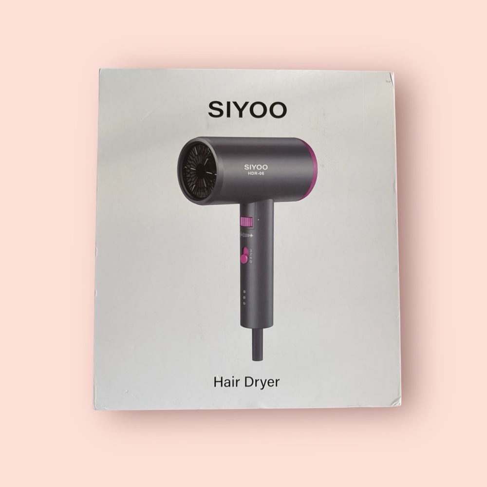 Siyoo Black and Pink Hair Dryer